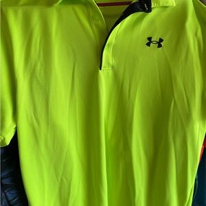 Under Armour Neon Green Polo Shirt